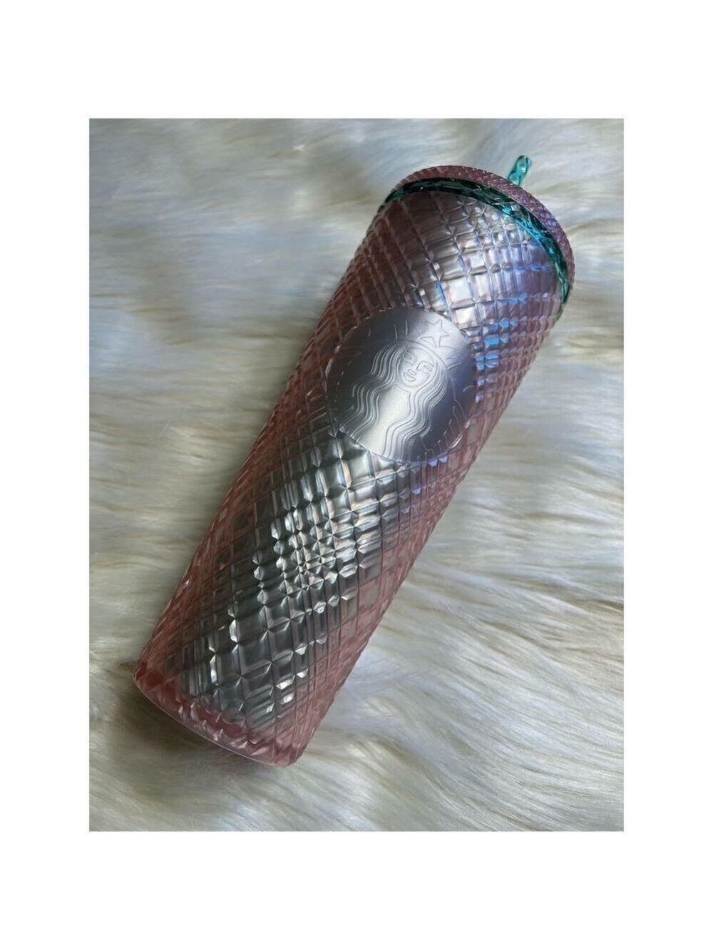 Starbucks 24oz Pink Textured Tumbler